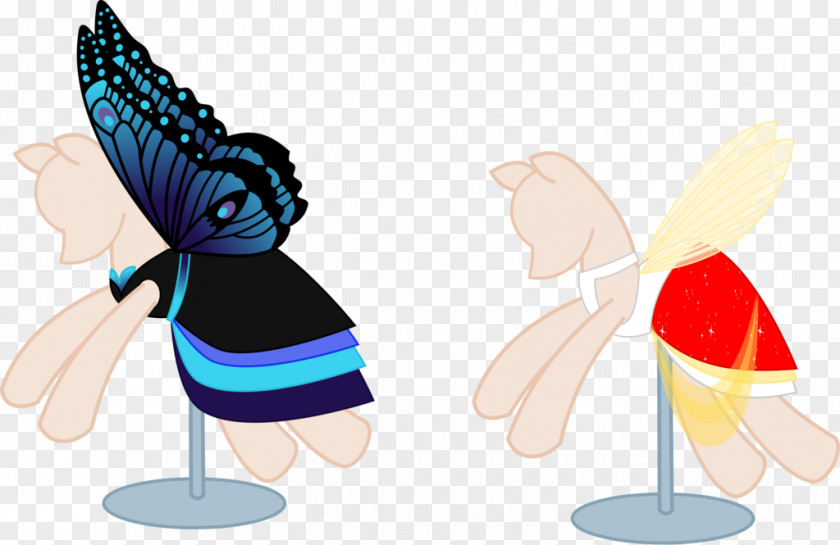 Butterfly Dress Character Clip Art PNG