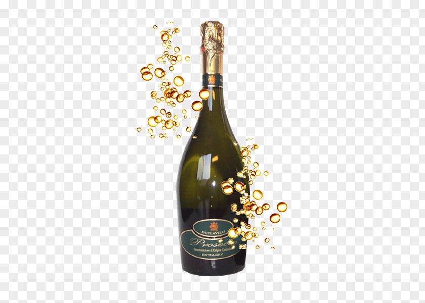 Champagne Wine Glass Bottle PNG