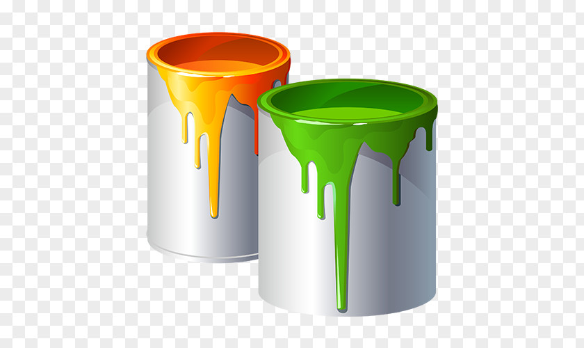 Paint Bucket Rollers Color House Painter And Decorator PNG
