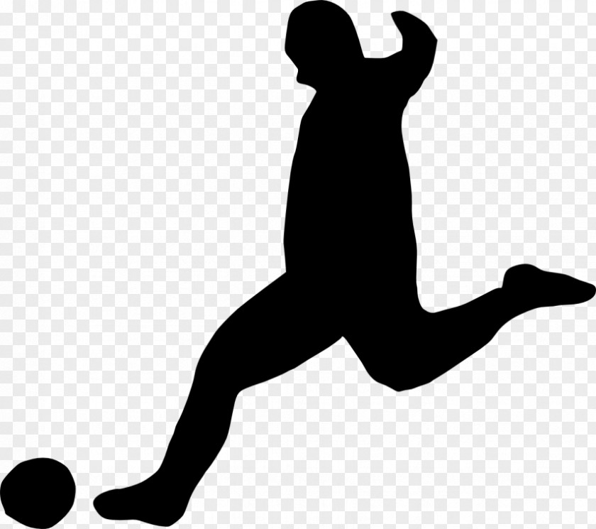 Silhouette Football Player Clip Art PNG