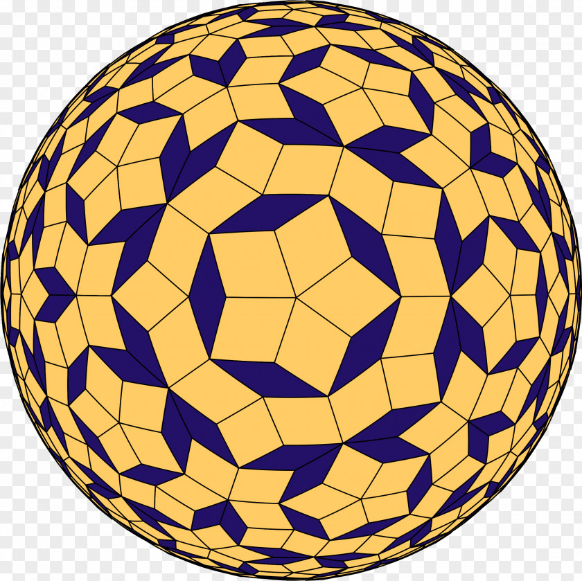 Spherical Penrose Tiling Sphere Clip Art PNG