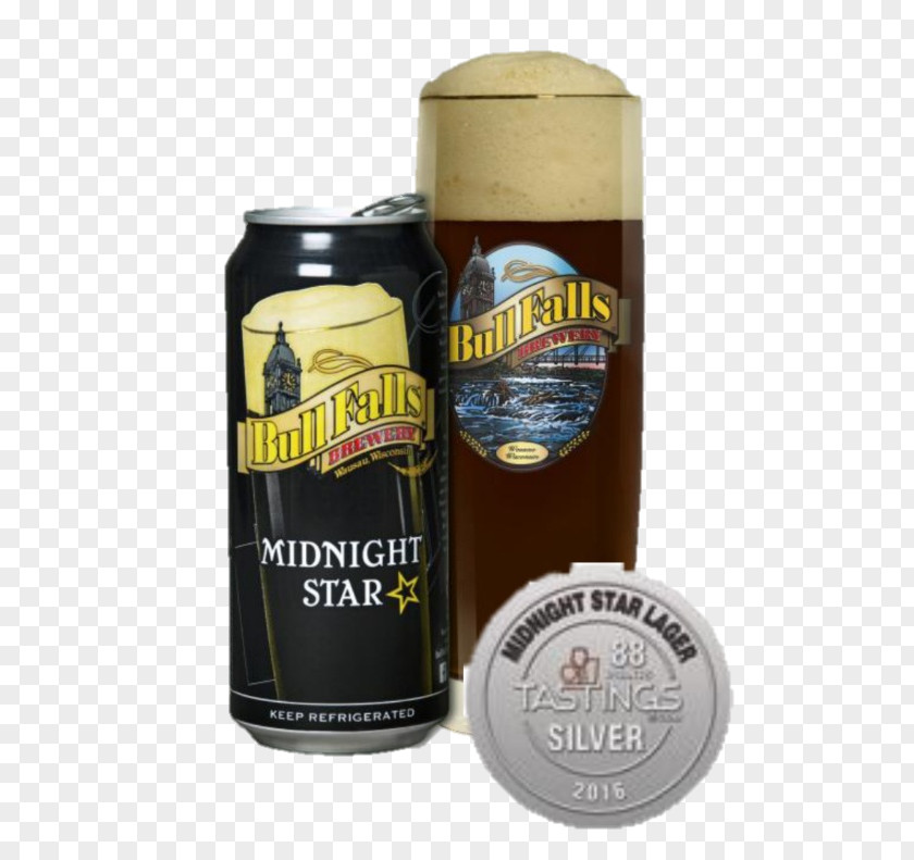Beer Bull Falls Brewery Schwarzbier Ale PNG
