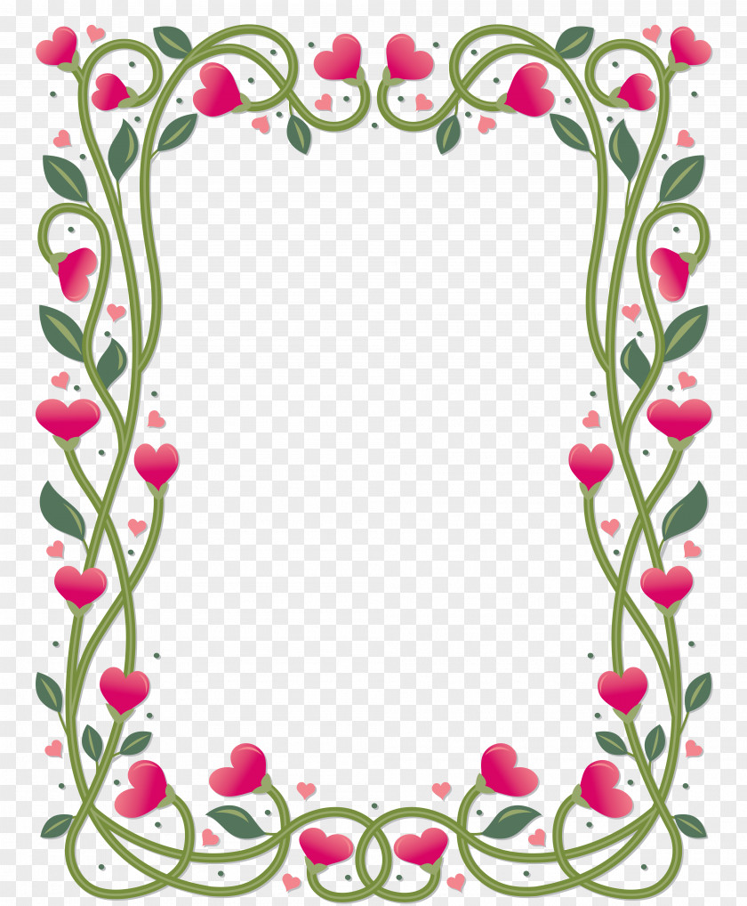 Bornlovely Picture Frames Floral Design PNG