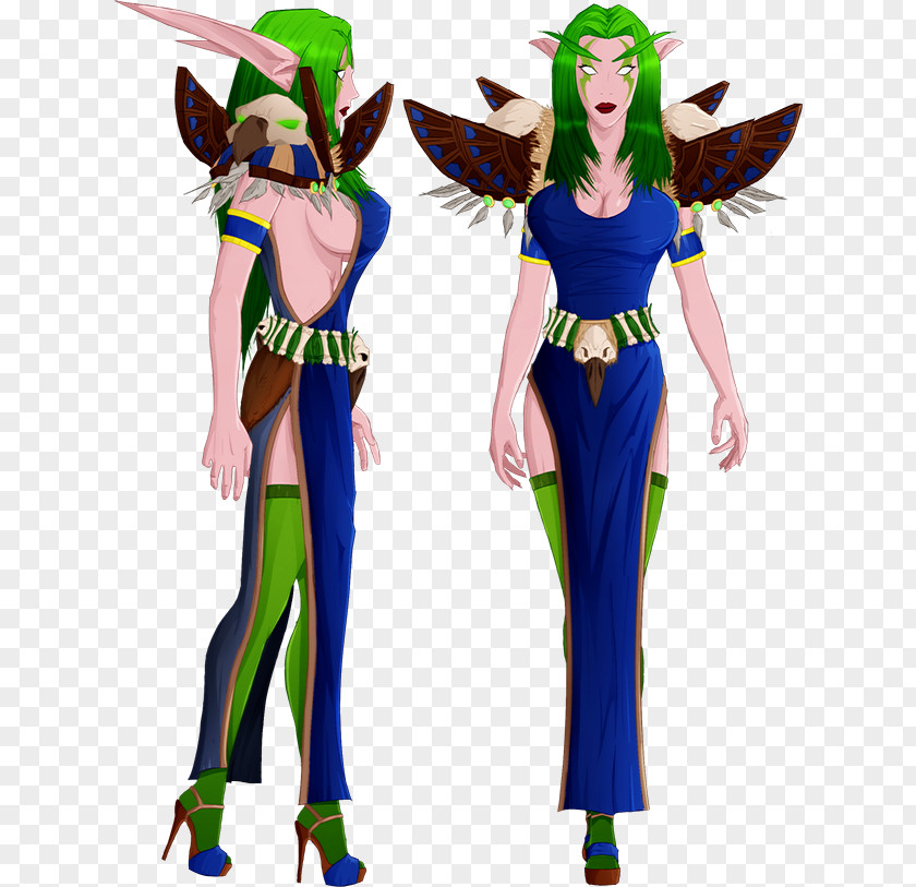 Night Elf Costume Design Legendary Creature Supernatural PNG