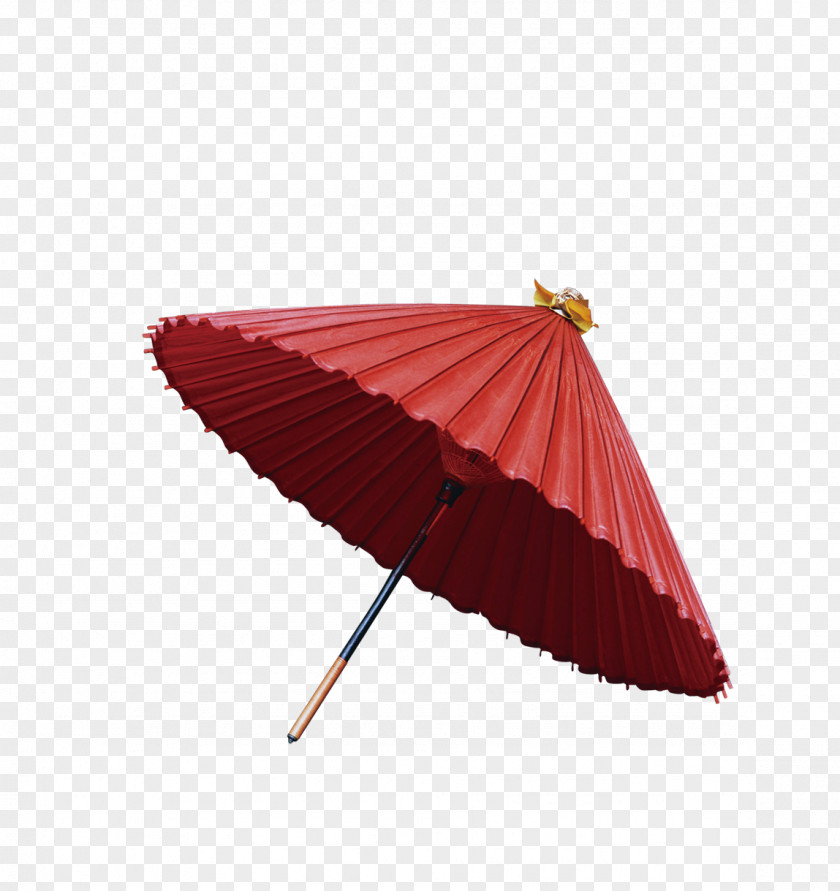 Retro Red Umbrella China Oil-paper PNG
