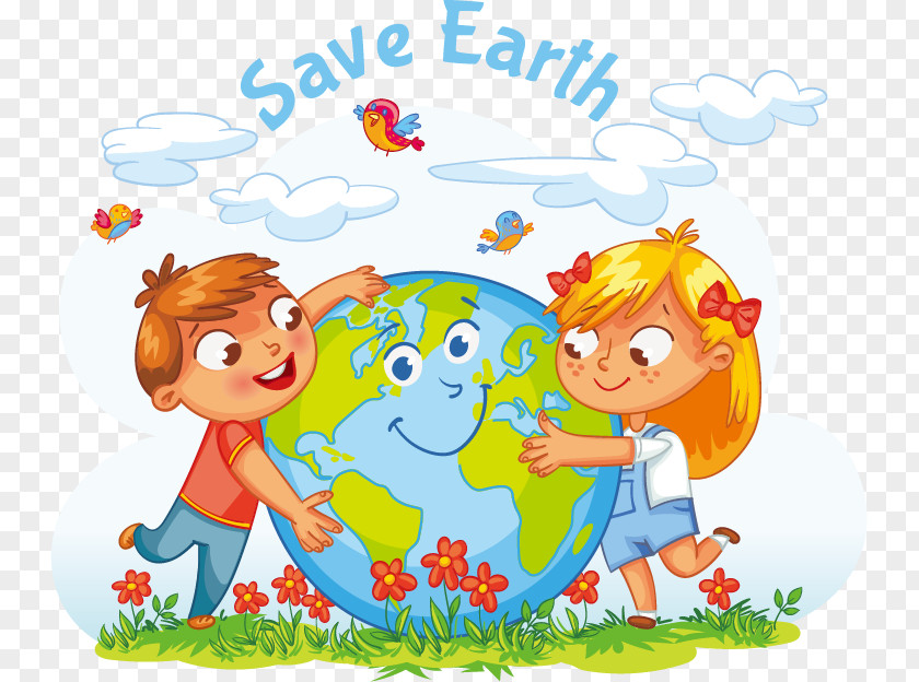 Vector Material Lives Of Children Earth Royalty-free Clip Art PNG