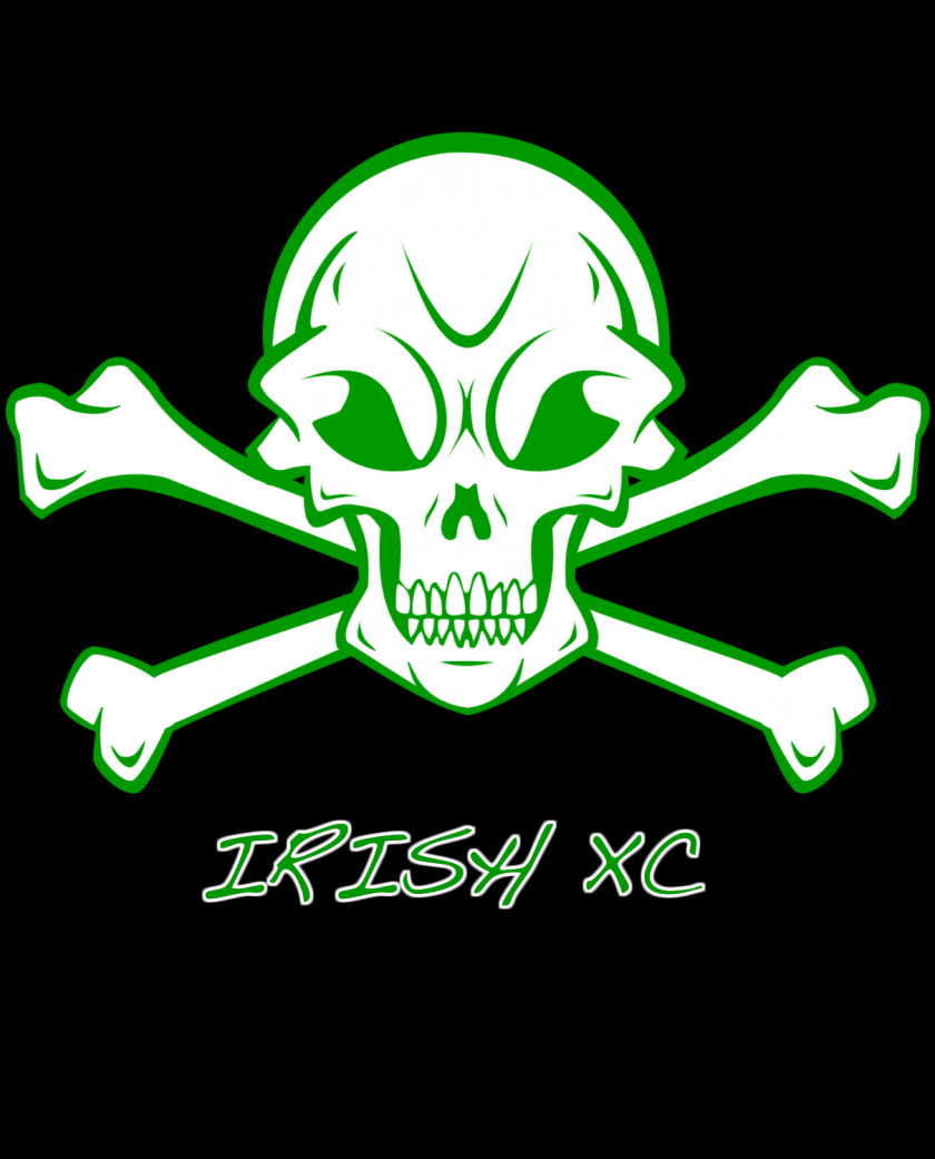 Irish Skull & Bones Red And Crossbones Clip Art PNG