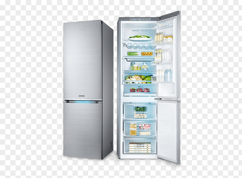 Samsung Frigorífico Combi RB41J7799S4 Refrigerator RB31FERNDSS Auto-defrost PNG