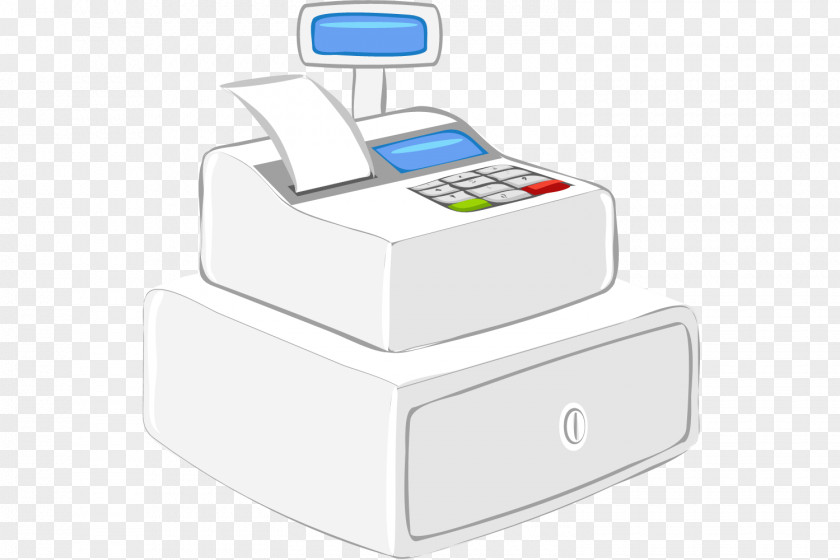 Casher Office Supplies Cash Register Money Cashier Clip Art PNG