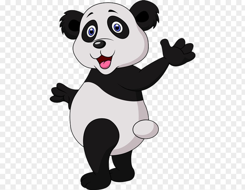 Hello Panda! Giant Panda Cartoon Royalty-free Stock Photography PNG