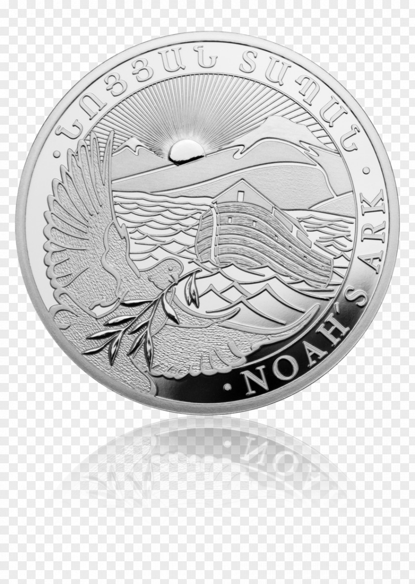 Noah's Arc Armenia Mount Ararat Ark Silver Coins Bullion Coin PNG