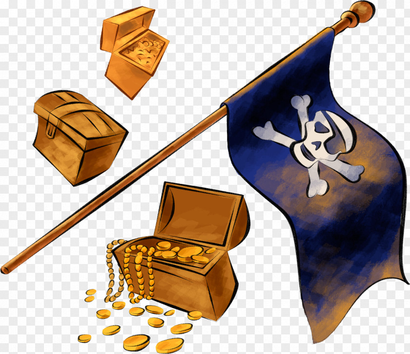 Pirates Piracy Treasure Island Buried PNG