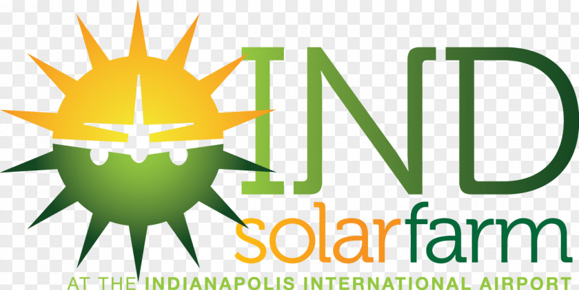 Solar Farm Logo Leaf Energy Brand Font PNG