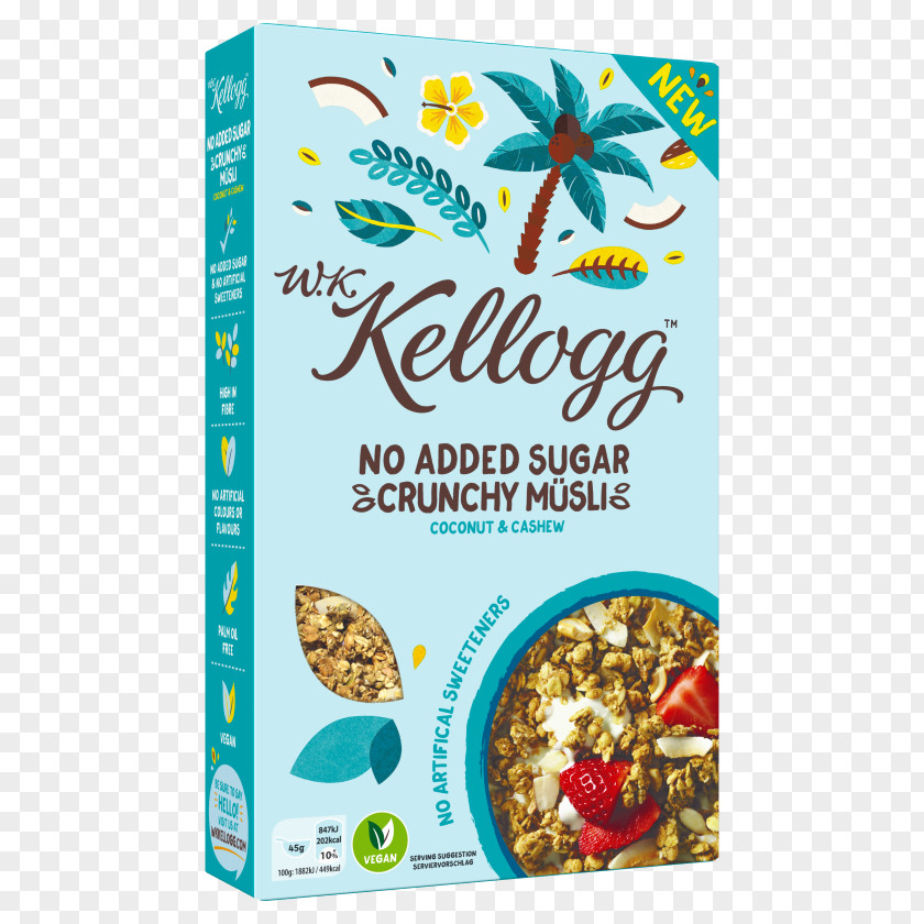 Sugar Breakfast Cereal Crunchy Nut Cocoa Krispies Kellogg's Granola PNG