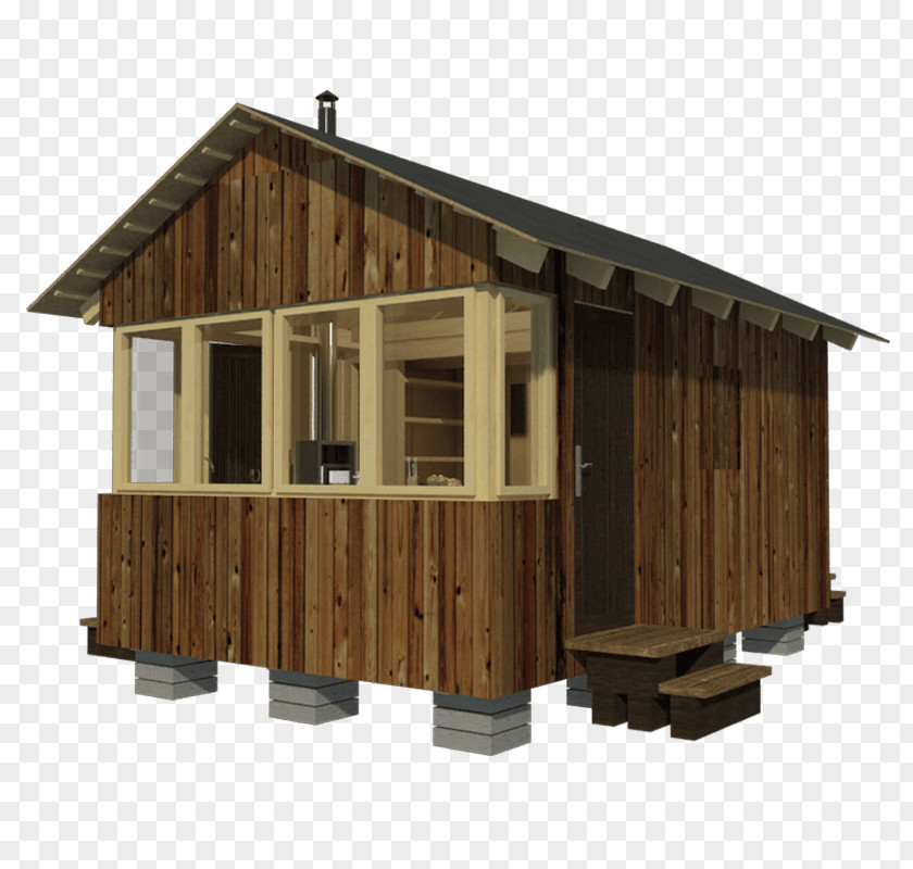 Cabin Cottage House Plan Log PNG
