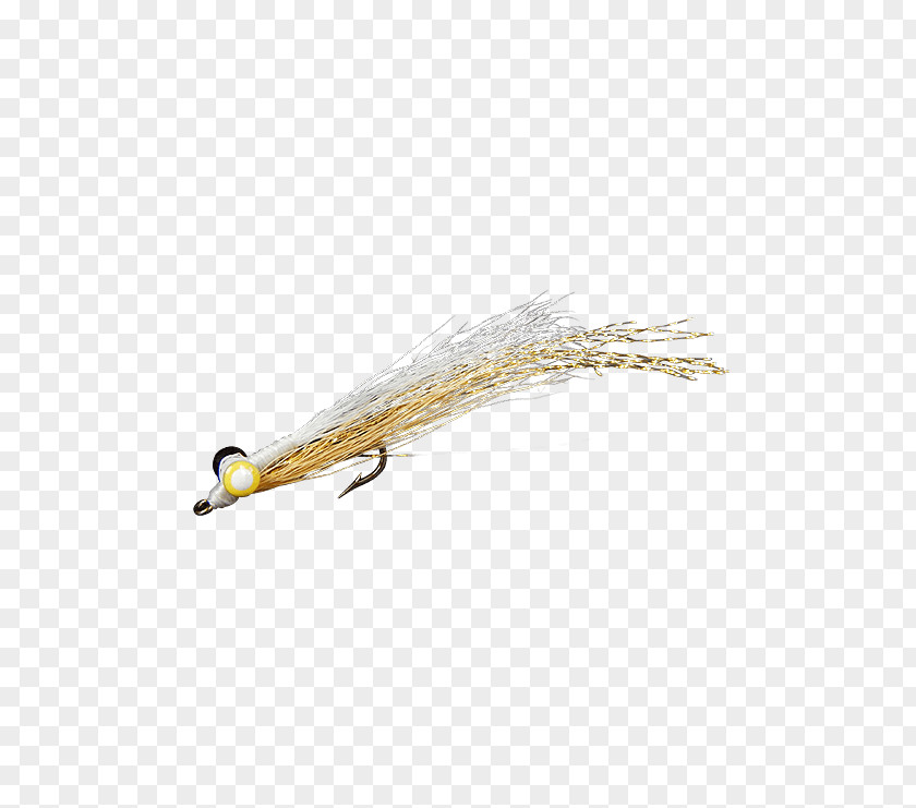 Clouser Deep Minnow Artificial Fly Spoon Lure Gold PNG