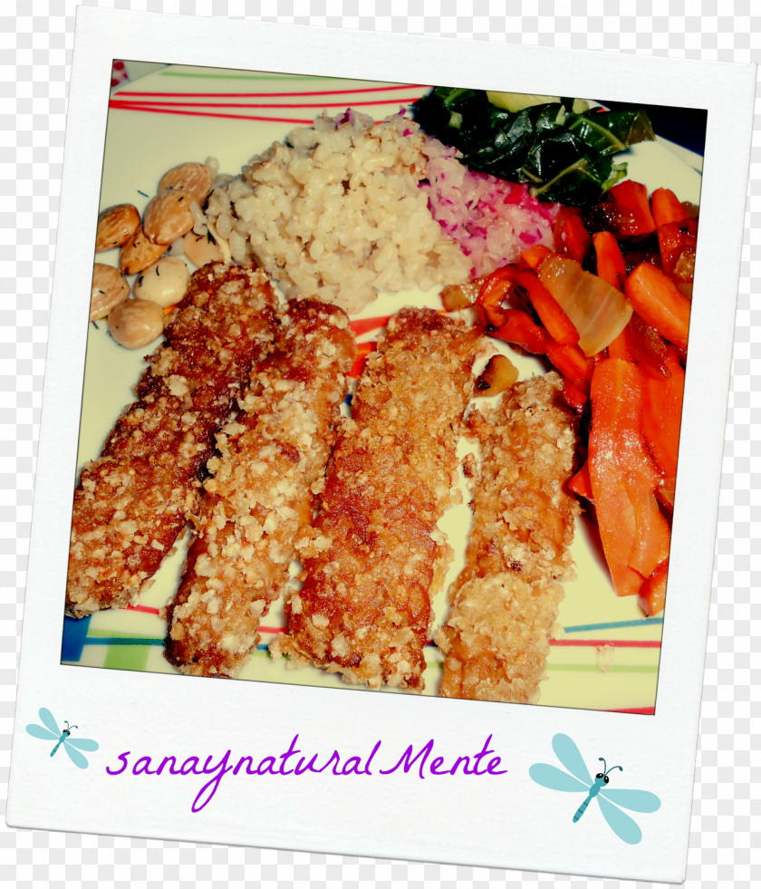 Fried Chicken Fingers Food Tempeh Panko PNG