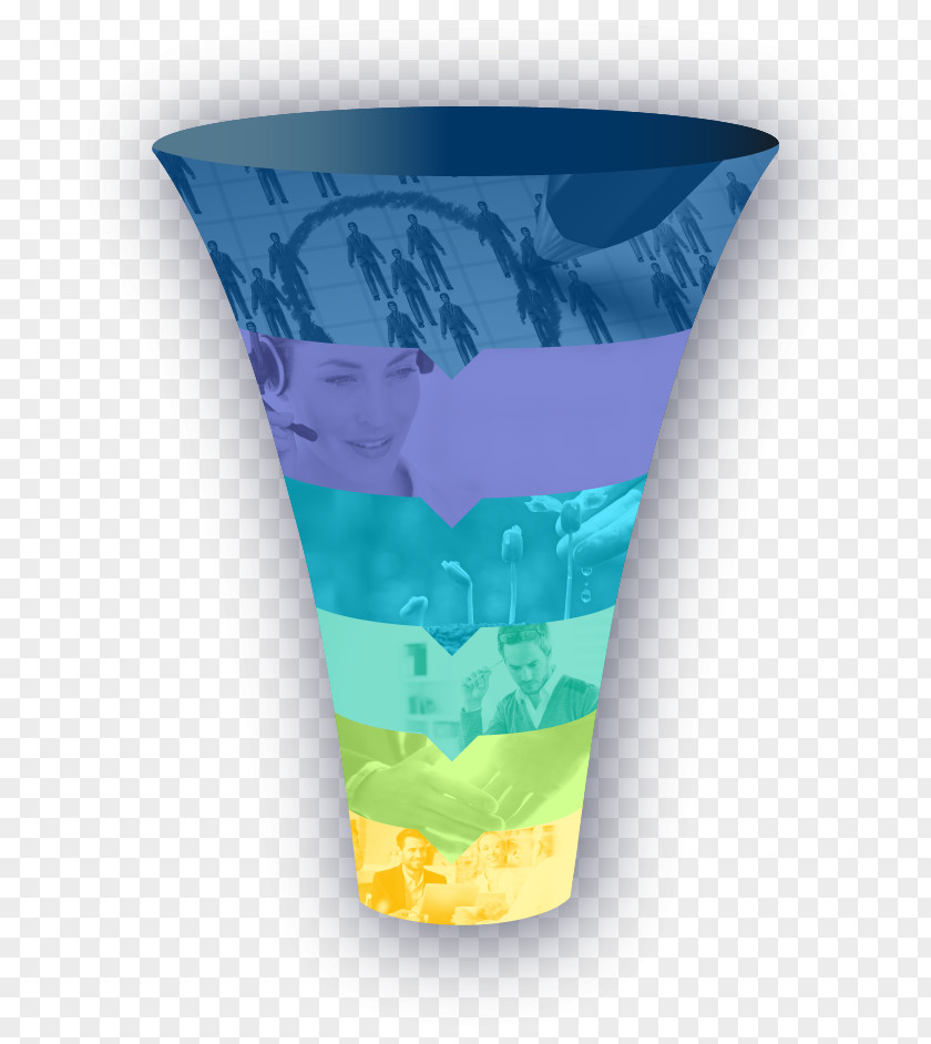 Sales Funnel Process Marketing Vertriebsprozess Glass PNG