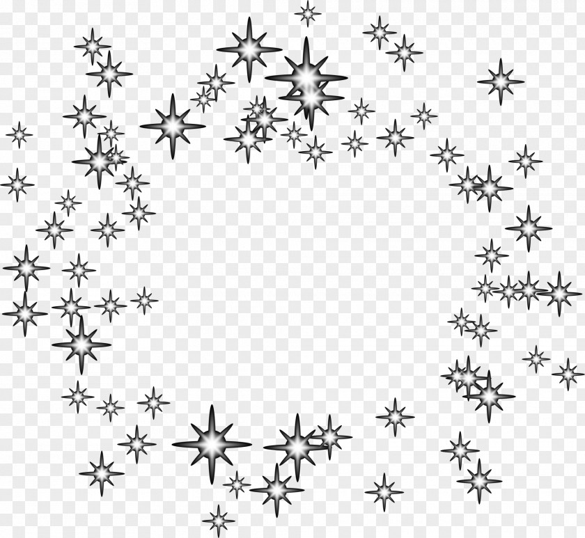 Black Stars Shining Star And White PNG
