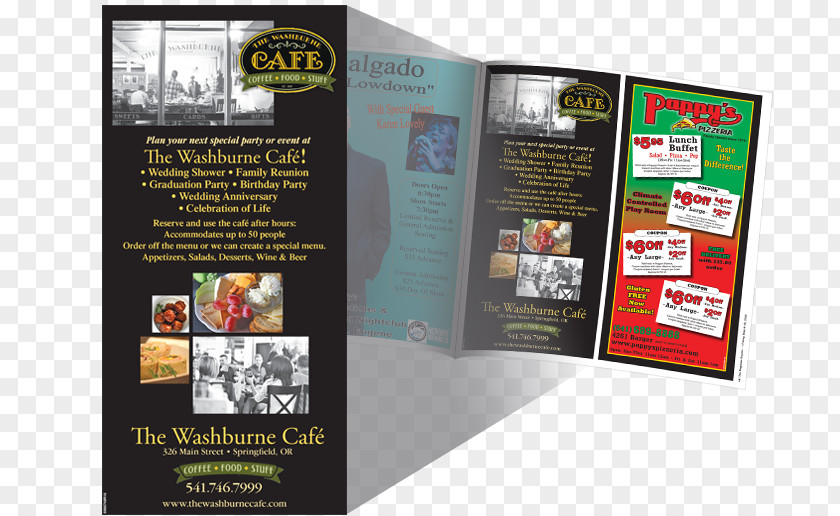 Cafe Poster Display Advertising Brochure PNG