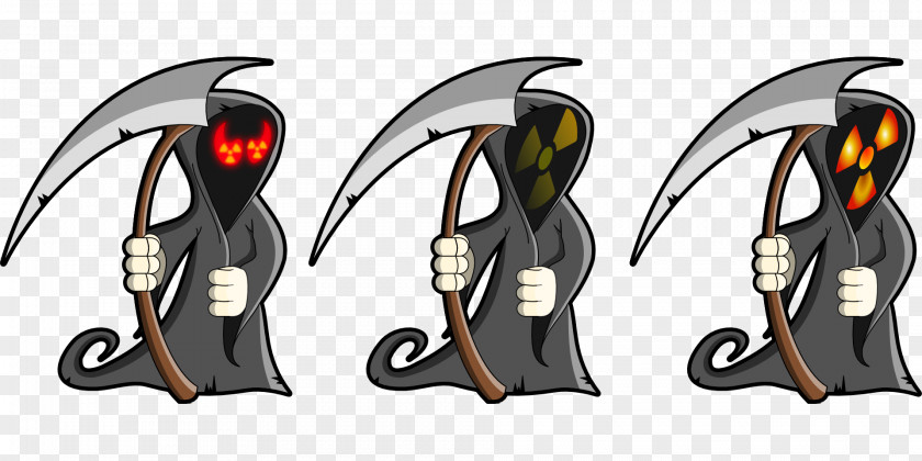 Grim Reaper Written Chinese Death Word Clip Art PNG