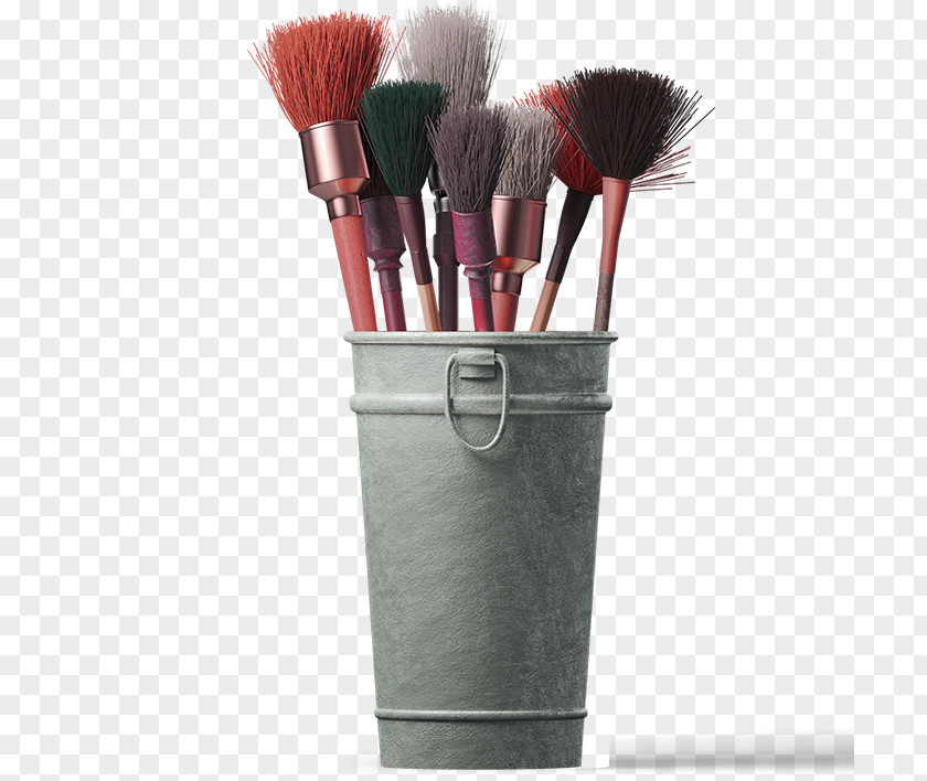Iron Drum Makeup Brush Decorative Patterns Ink PNG