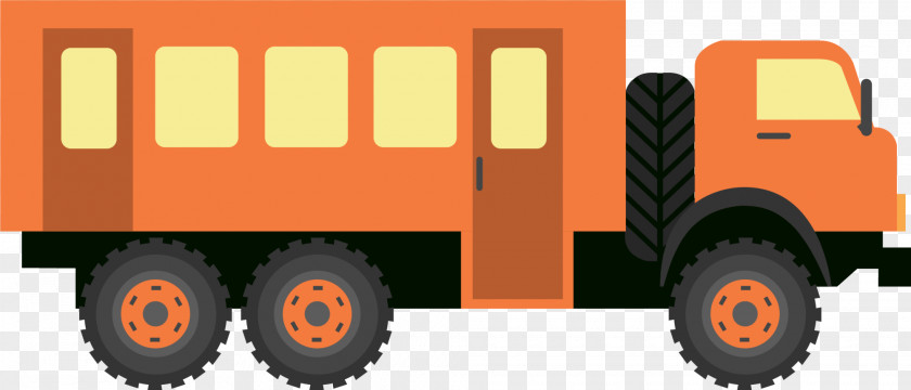 Orange Cartoon Car Rail Transport Mode Of Vehicle PNG
