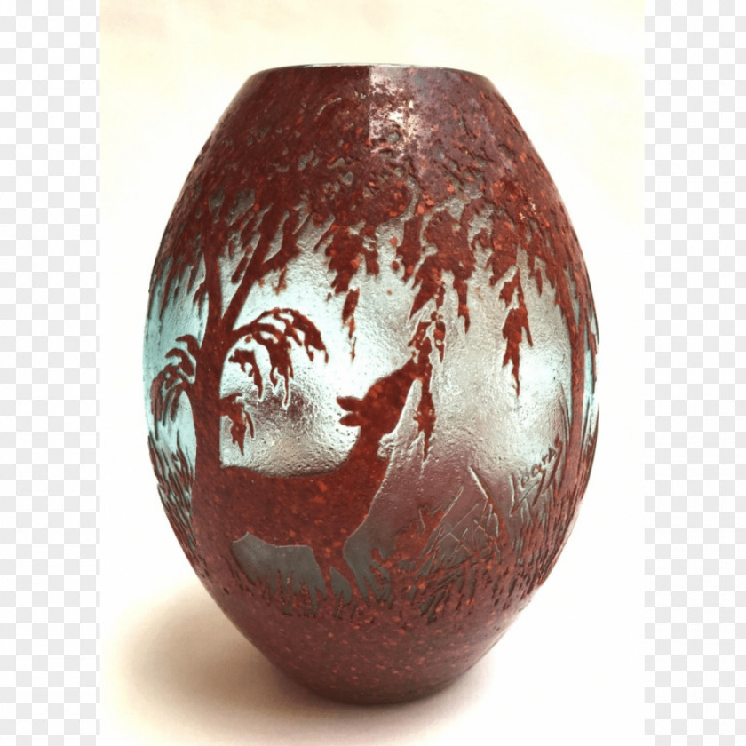 Vase Johann Loetz Witwe Cameo Glass Art PNG