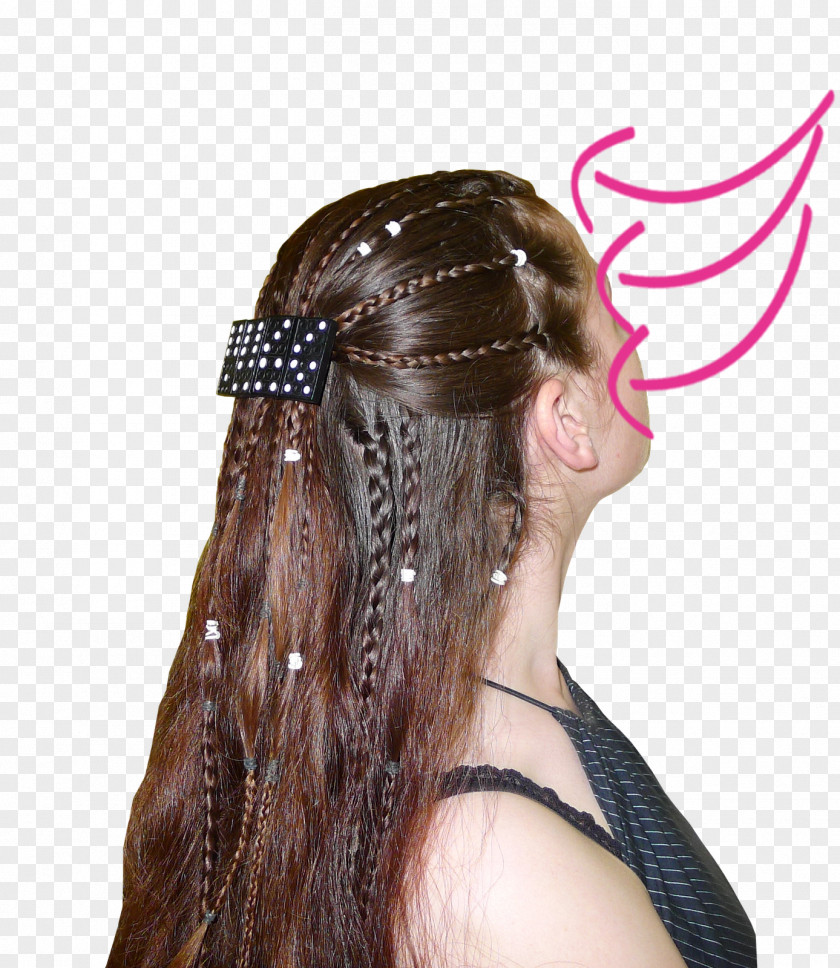 Hair Long Tie Braid Headpiece PNG