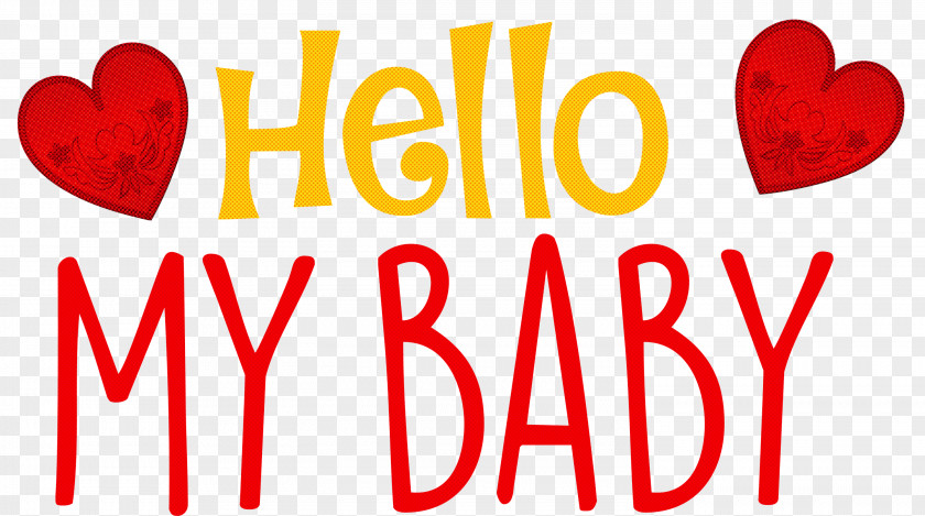 Hello My Baby Valentines Day Quote PNG