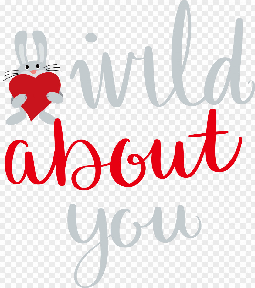 Wild About You Valentines Day Valentine PNG