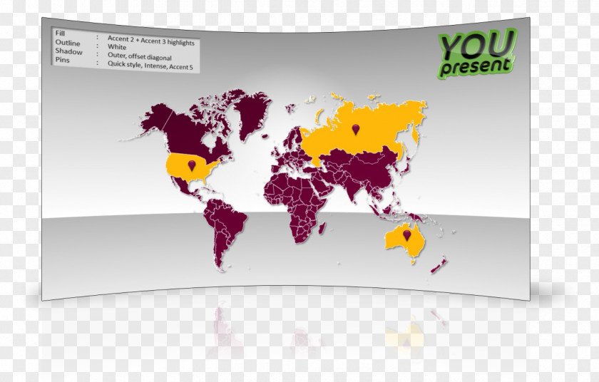 World Map Microsoft PowerPoint Presentation PNG