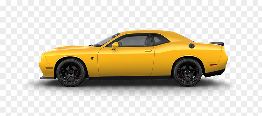 Yellow Flame 2017 Dodge Challenger SRT Hellcat 2018 Car PNG