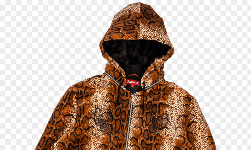 Brown Supreme Louis Vuitton Hoodie Fur Clothing Outerwear Jacket Hood PNG