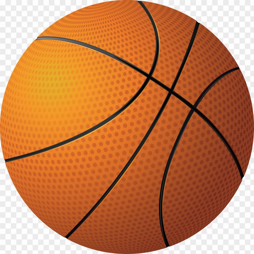 Cartoon Basketball Design PNG