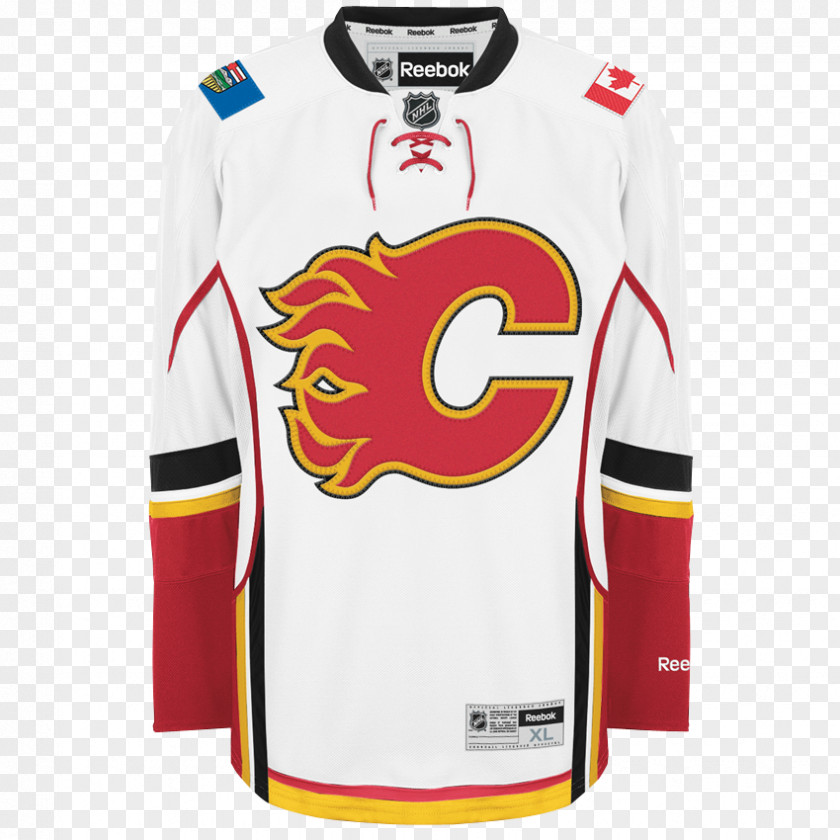 Reebok Calgary Flames National Hockey League Third Jersey NHL Uniform PNG