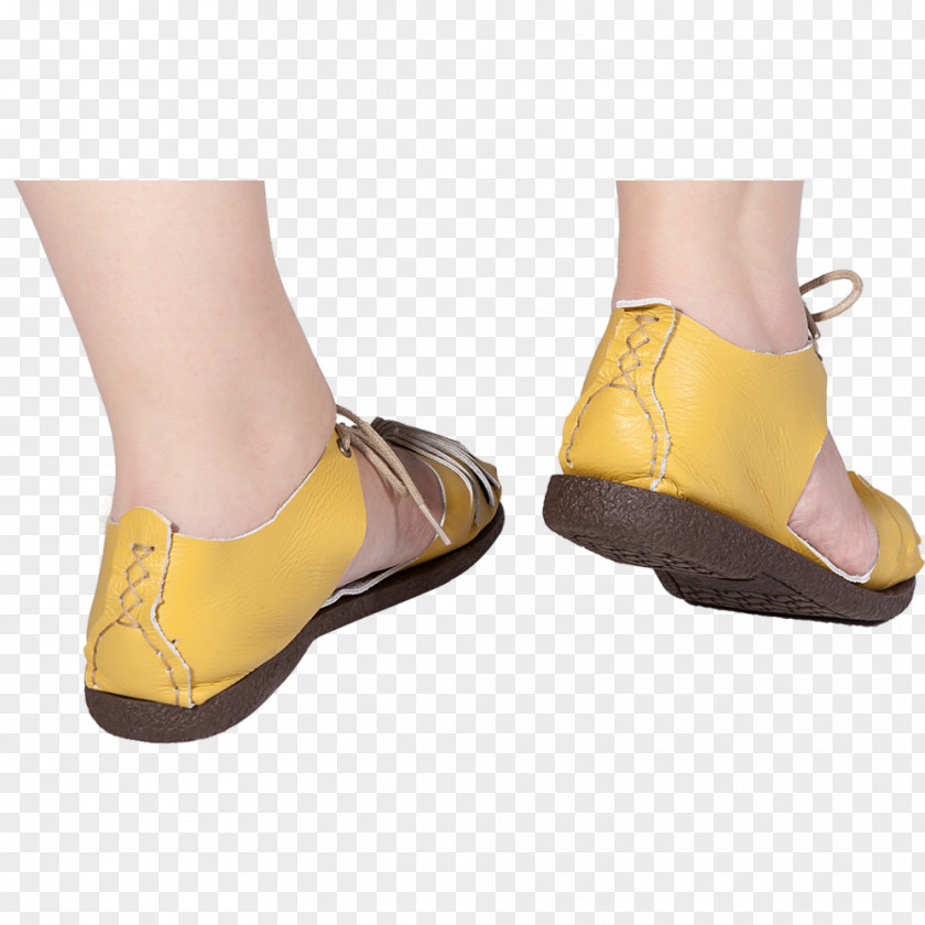 Sandal Yellow Shoe CELTA 2,2-Dichloro-1,1,1-trifluoroethane PNG