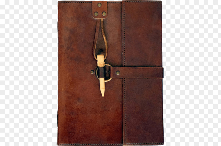 Wooden Peg Bonded Leather Paper Bookbinding Notebook PNG