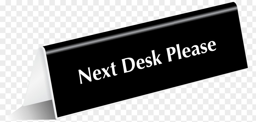 Reception Desk Table Logo Sign Office PNG