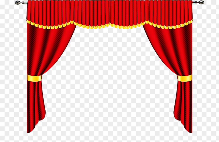 Theater Curtain Red Interior Design Window Treatment PNG