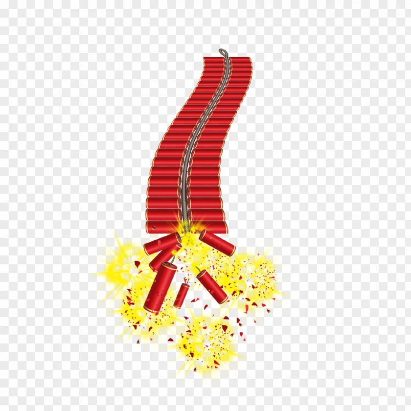 Chinese New Year Material China Firecracker Calendar PNG