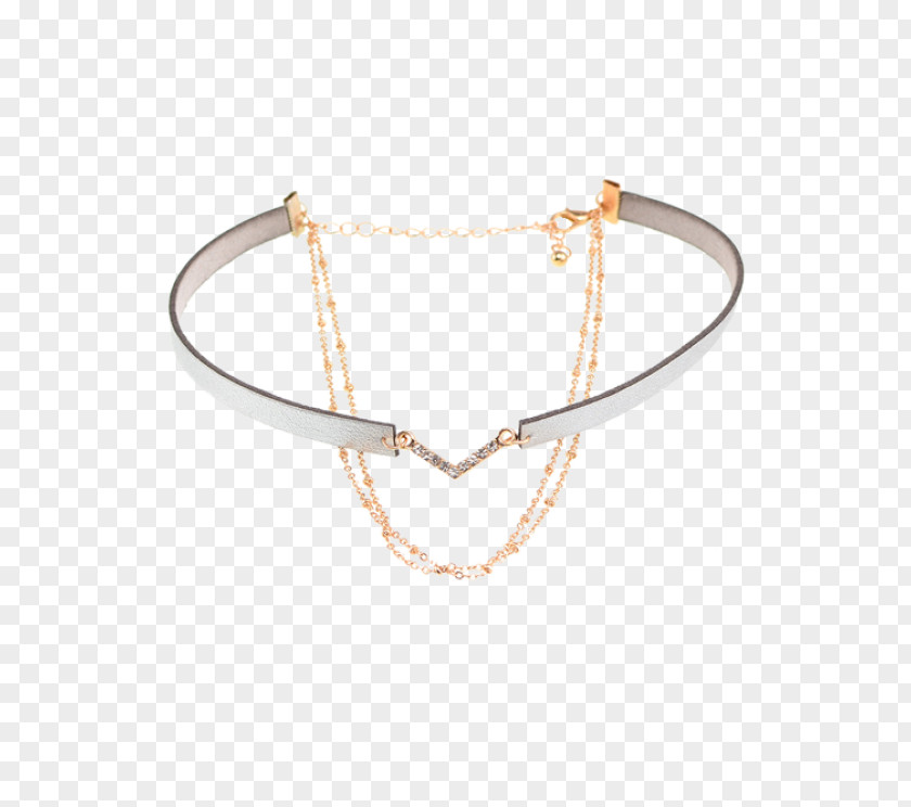 Choker Necklace Earring Bracelet Leather PNG
