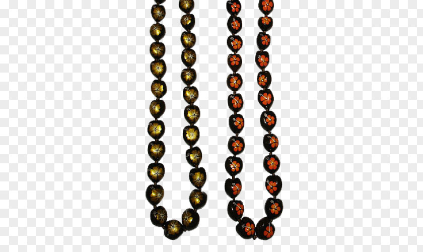 Hawaiian Lei Bead Candlenut Necklace Jewellery PNG