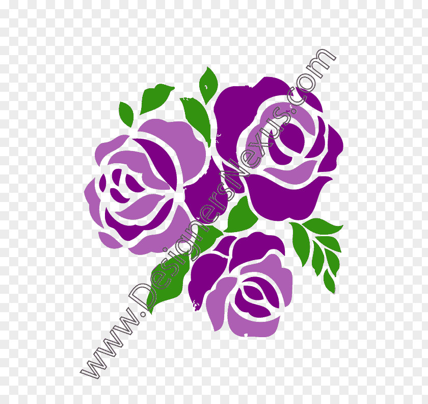 Korea Cartoon Border Purple Lavender Rose Clip Art PNG