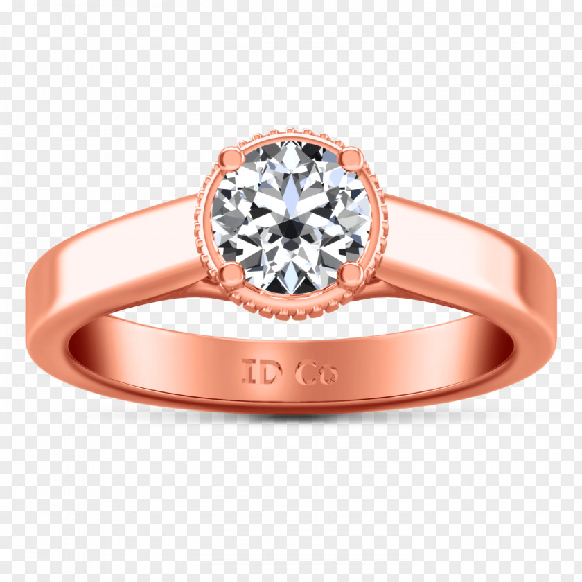 Solitaire Ring Diamond Engagement PNG