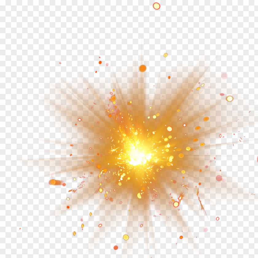 2017 Golden Light Adobe Fireworks PNG