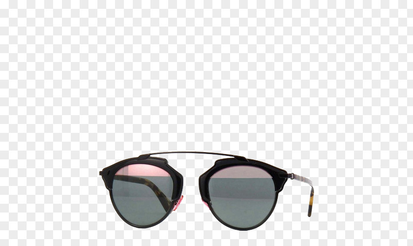 Black Round Frame Sunglasses Goggles Christian Dior SE Eyewear PNG