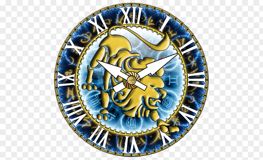 Cobalt Blue Clock PNG