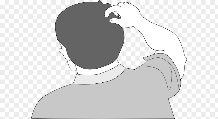 Comic Head Cliparts Scratching Cartoon Clip Art PNG