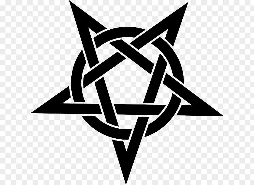 Pentagram Pentacle Stencil Wicca PNG